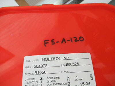 Collectable Photomask Hoetron Electronic Components Rare