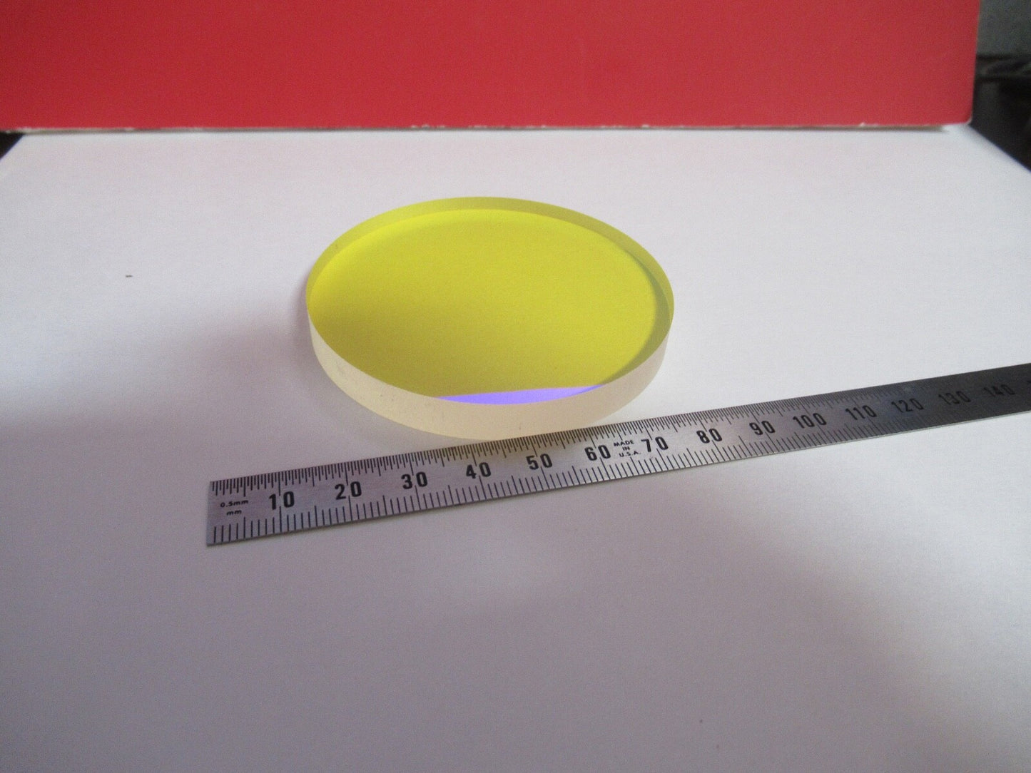 OPTICAL FLAT COATED FUSED SILICA PRO ZYGO LASER OPTICS AS PICTURED Q2-26