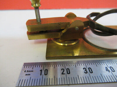 Antique Brass Nachet Stage Assembly France Microscope Part
