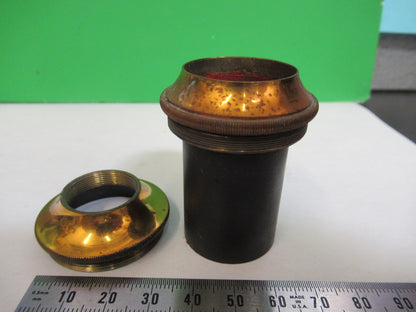 BAUSCH LOMB ANTIQUE BRASS TUBUS CROWN MICROSCOPE PART AS PICTURED Y4-FT-85