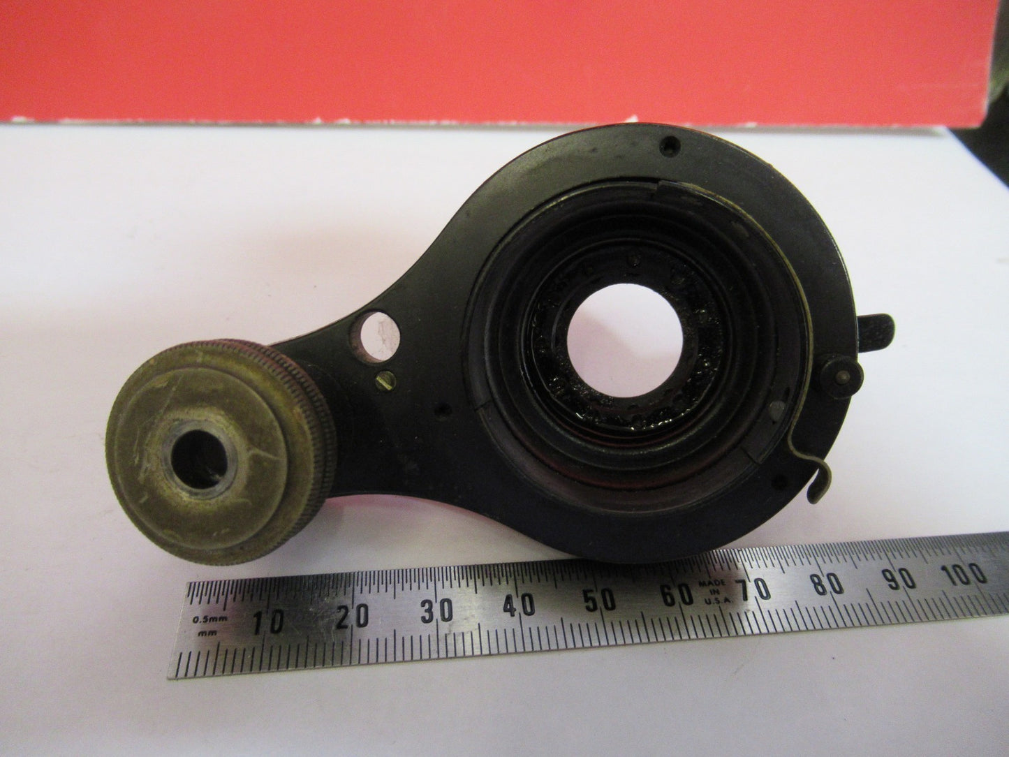 ANTIQUE SPENCER AO CONDENSER HOLDER MICROSCOPE PART AS PICTURED V7-A-94