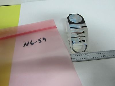 OPTICAL MICROSCOPE PART PRISM OPTICS AS IS BIN#N6-59