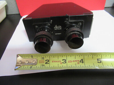 LEITZ GERMANY BINOCULAR HEAR OPTICS MICROSCOPE PART AS PICTURED &100-FT-34