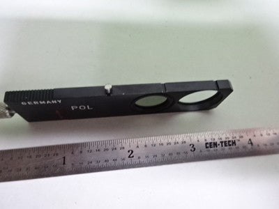 MICROSCOPE PART LEITZ WETZLAR GERMANY POLARIZER SLIDE POL OPTICS AS IS B#AF-12