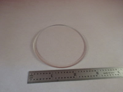 OPTICAL LENS WITH ETCHED GRID GLASS OPTICS AS IS #J9-A-13