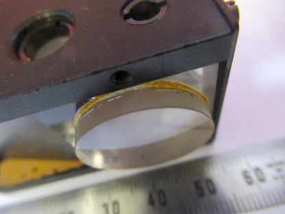 ANTIQUE BAUSCH LOMB MOUNTED GLASS PRISM MICROSCOPE PART AS PICTURED #F8-A-17
