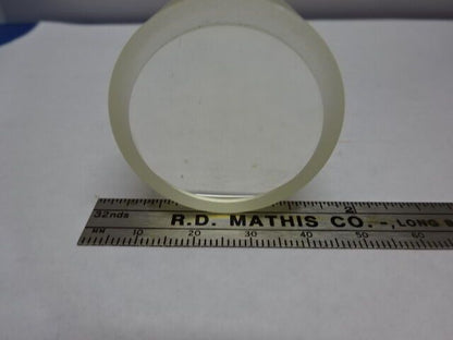 THICK LENS BI CONVEX GLASS OPTICS MICROSCOPE PART AS IS &83-28
