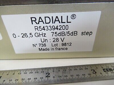 RADIALL FRANCE 26.5 GHz STEP ATTENUATOR R543394200 EMI TEST AS PICTURED &B9-A-02