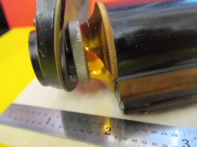 Antique Brass Spencer Lens Co. Buffalo Tubus Nosepiece Microscope Part AS Pic