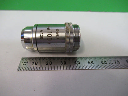 ERNST LEITZ 1/12 100X /170 OBJECTIVE MICROSCOPE PART OPTICS AS PICTURED Z1-A-224