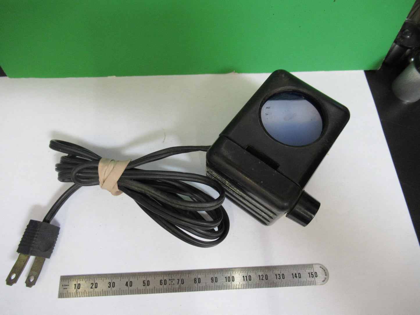 ANTIQUE BAUSCH LOMB LAMP ASSEMBLY WORKS OK MICROSCOPE PART AS PICTURED T8-B-36