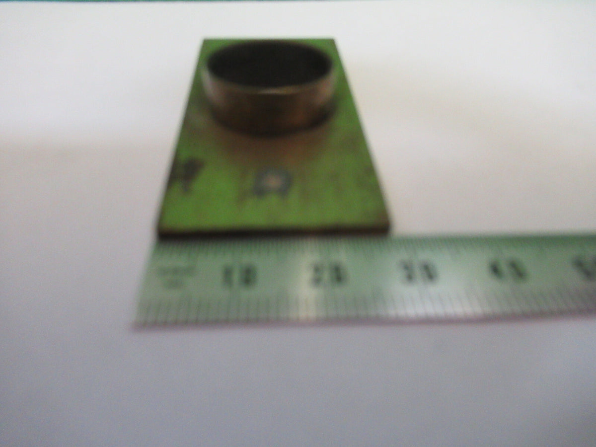 Antique Unknown Brass Fixture Stage Microscope Part