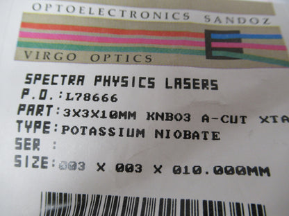 Optical Spectra-Physics KNbO3 Potassium Niobate Crystal
