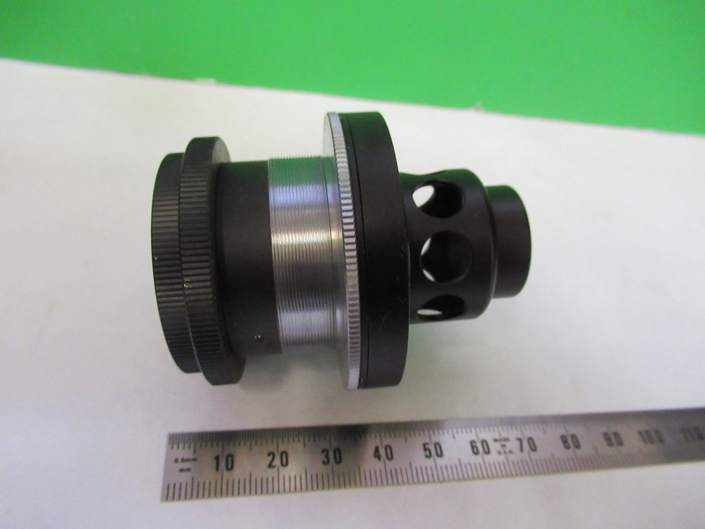 UNITRON JAPAN DARK CONDENSER PHASE OPTICS MICROSCOPE PART AS PICTURED U8-A-15