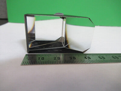 OPTICAL GLASS PRISM ZEISS GERMANY OPTICS MICROSCOPE PART AS PICTURED &A9-B-09