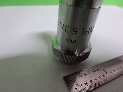 MICROSCOPE LEITZ WETZLAR GERMANY OBJECTIVE NPL 6.3X OPTICS AS IS BIN#2B-E-15