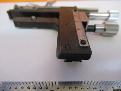 Antique Japan Stage Clips Xy Micrometer Microscope Part