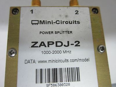 MINI CIRCUITS ZAPDJ-2 POWER SPLITTER 2GHz RF MICROWAVE FREQUENCY AS IS BIN#J4-33