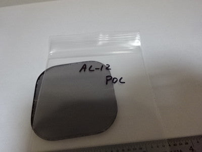 MICROSCOPE PART POLARIZER LENS POL DOUBLE 90 DEG ORTHO OPTICS AS IS #AL-12