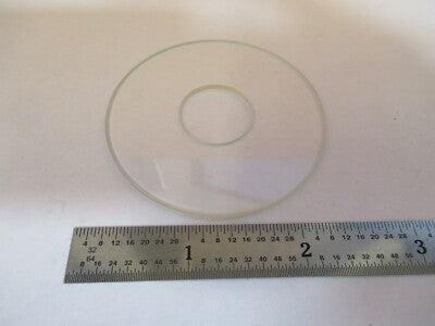 Antique Ernst Leitz Wetzlar Glass Round Donut Stage Microscope Part Pictured