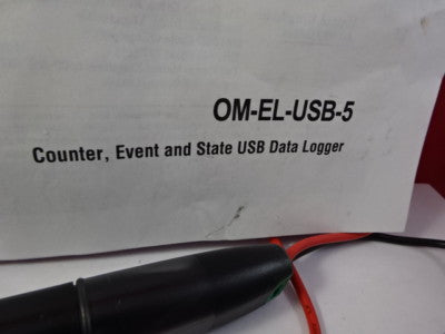 OMEGA OM-EL-USB-5 COUNTER EVENT USB DATA LOGGER AS IS #93-30