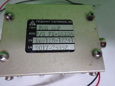 RF MICROWAVE FREQUENCY ELECTRONICS FE-5620A POWER AMPLIFIER AS IS BIN#Y1-04