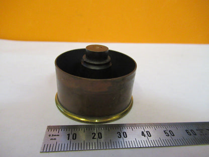 ANTIQUE BRASS ENGLAND RJ BECK CONDENSER PART MICROSCOPE PART AS PICTURED Y2-A-67