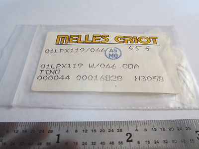 Optical Melles Griot Device Laser Optics BIN#15 xi
