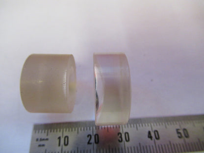 LOT 2ea OPTICAL GLASS LENS PLANO CONCAVE PL-CC OPTICS X3-B-56
