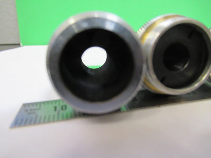 Lot Objectives Lenses Ernst Leitz Germany Microscope Part