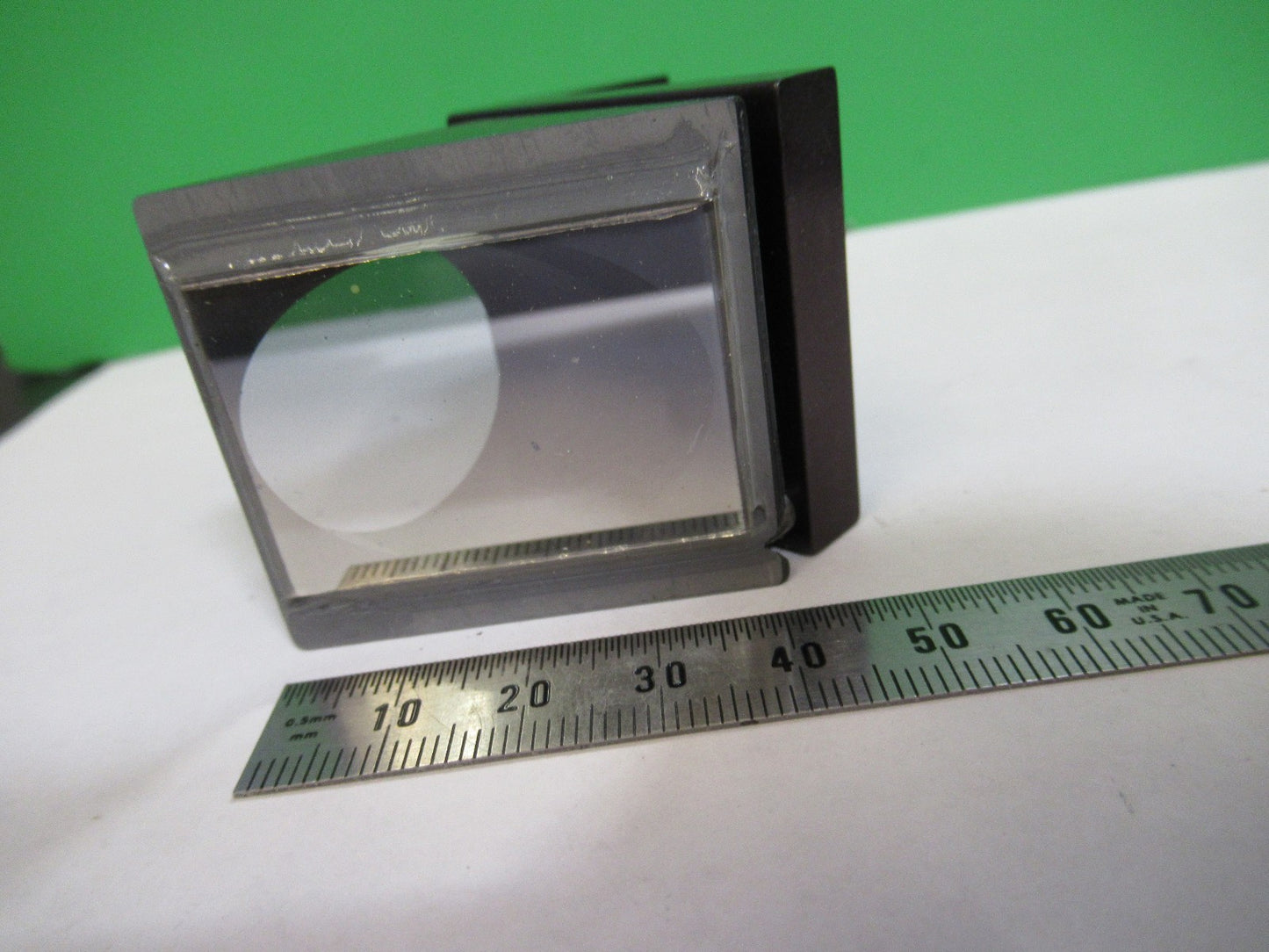 OLYMPUS JAPAN MOUNTED BEAM SPLITTER OPTICS MICROSCOPE PART AS PICTURED T6-B-09
