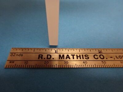 MICROSCOPE PART OPTICAL SQUARE GLASS STAGE OPTICS AS IS  #90-64