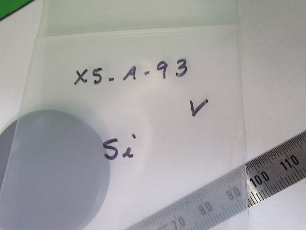 OPTICAL FLAT SILICON METAL SINGLE CRYSTAL IR LASER OPTICS AS PICTURED X5-A-93