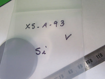 OPTICAL FLAT SILICON METAL SINGLE CRYSTAL IR LASER OPTICS AS PICTURED X5-A-93