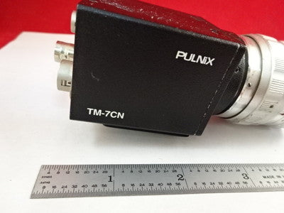 Microscope Part Inspection Camera Pulnix TM-7CN Cosmicar Lens