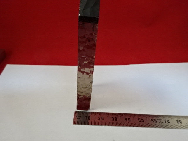 Slab Gamma Irradiated Smoky Synthetic Quartz Crystal Q-factor Sample