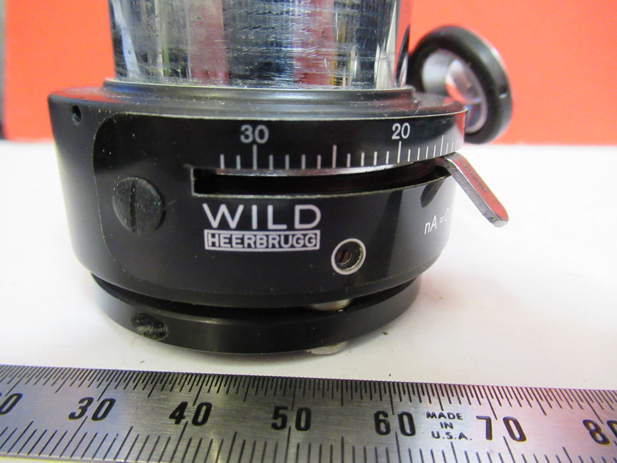 WILD SWISS HEERBRUGG CONDENSER IRIS M20 MICROSCOPE PART AS PICTURED Y5-A-45