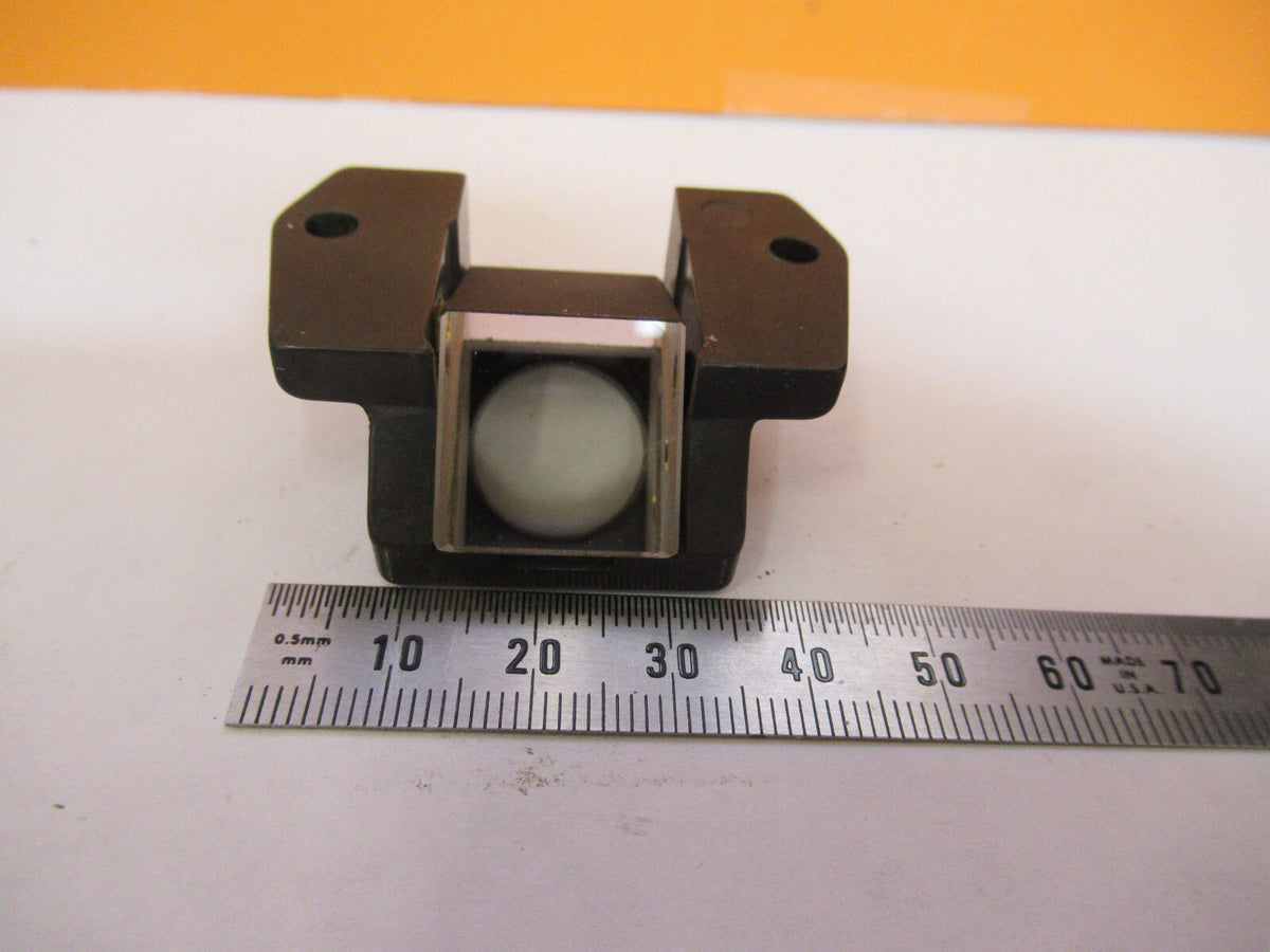 BAUSCH LOMB GLASS PRISM OPTICS MICROSCOPE PART AS PICTURED Y4-A-131