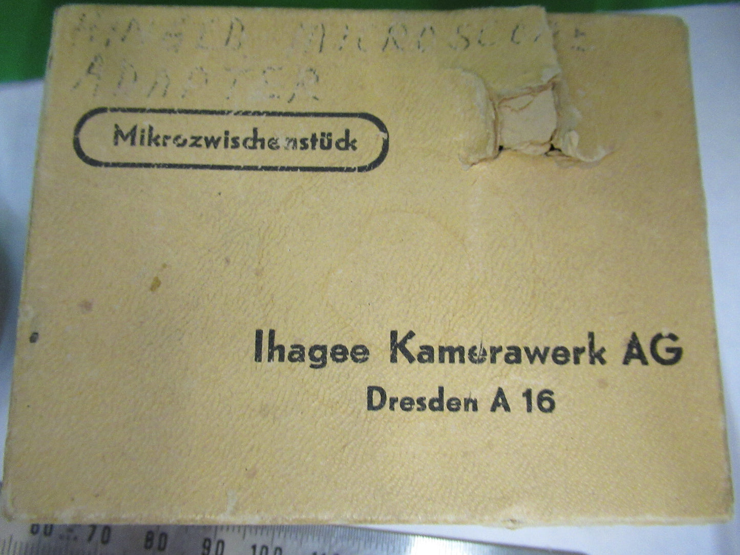 IHAGEE RING CAMERA ADAPTER DRESDEN MICROSCOPE PART PICTURED S1-B-63