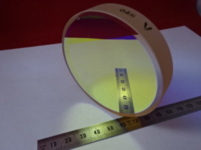 OPTICAL FLAT ZERODUR DICHROIC MIRROR 1/10 WAVE LASER OPTICS AS PICTURED &6-A-24