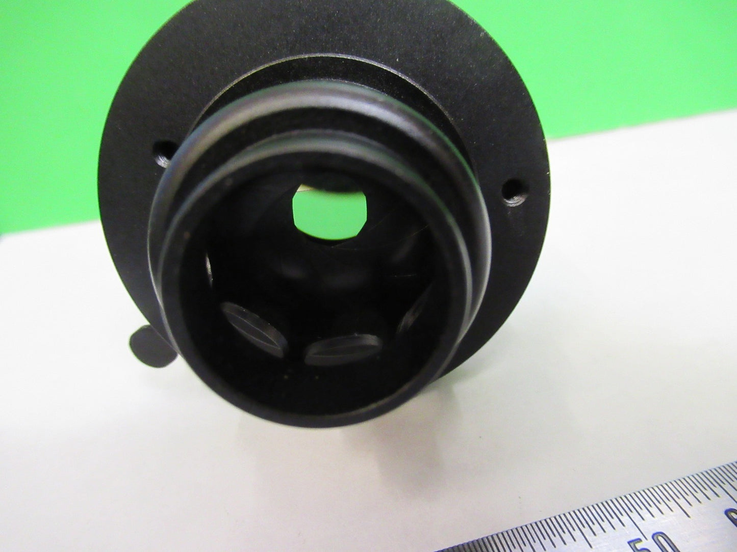 UNITRON JAPAN DARK CONDENSER PHASE OPTICS MICROSCOPE PART AS PICTURED U8-A-15