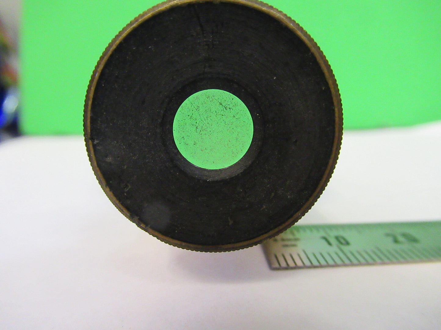 FOR PARTS ANTIQUE LONDON BRASS EYEPIECE LENS MICROSCOPE PART AS PICTURED X6-A-95