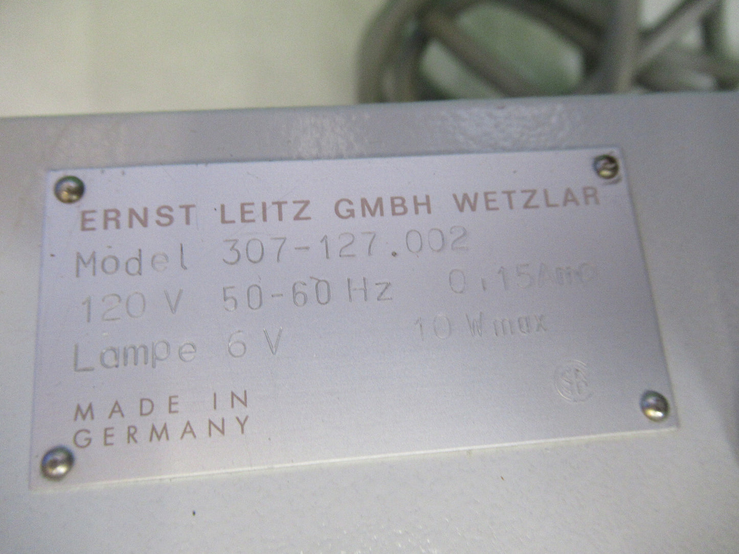 LEITZ GERMANY LAMP ILLUMINATOR MICROSCOPE PART OPTICS AS PICTURED X2-A-17