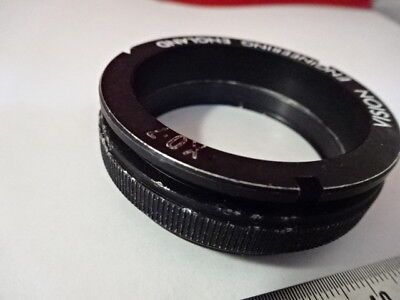 FOR PARTS VISION ENGINEERING ENGLAND STEREO LENS COVER OPTICS AS IS &98-07