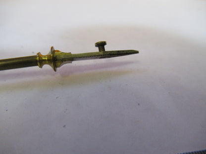 ANTIQUE BRASS ENGLAND RJ BECK SAMPLE HOLDER MICROSCOPE PART AS PICTURED Y2-A-74