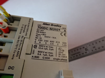 ALLEN BRADLEY 700DC-M310 + 195-MA11 CONTROL SYSTEMS AS PICTURED &87-29