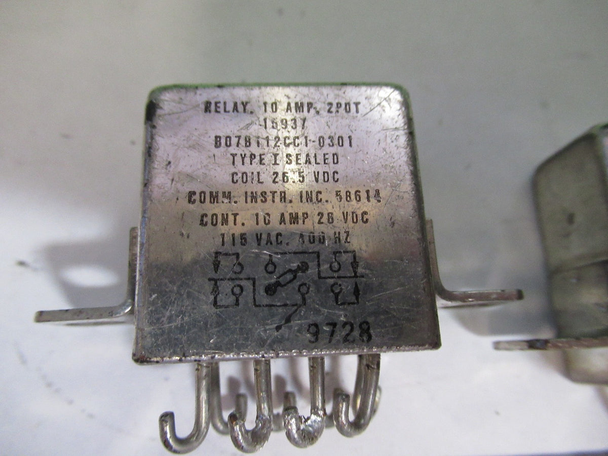 Lot Relay Electric Mil Spec Comm Instr