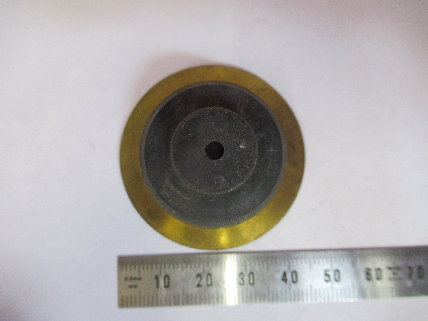 Antique Koristka Milan Italy Brass Condenser Microscope Part