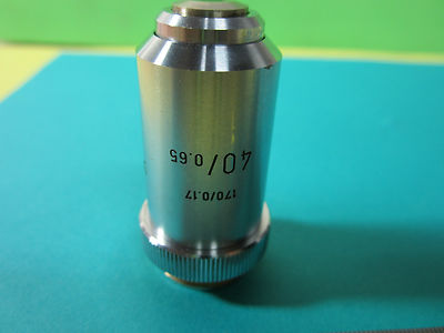 Microscope Part Objective 40X Nice Ernst Leitz Wetzlar Germany Optics