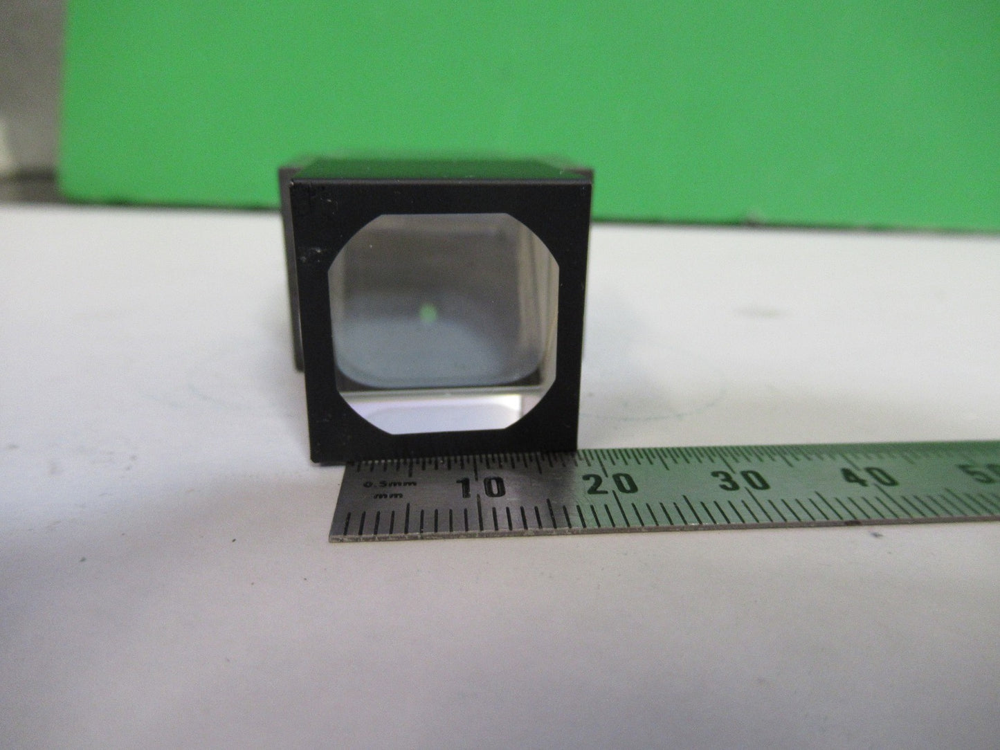 OLYMPUS JAPAN BEAM SPLITTER PRISM GLASS MICROSCOPE PART AS PICTURED W3-C-43